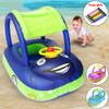 Baby Swim Ring Sunshade Steering Wheel Floating Summer Kids Infant Seat Safety Swimming Trainer Pool Inflatable Swim Float Rings