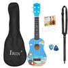 M MBAT 21 Inch Ukulele Basswood 4 Strings Hawaiian Guitar Musical Instruments Ukulele Bag Christmas Present For Child Aldult