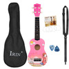 M MBAT 21 Inch Ukulele Basswood 4 Strings Hawaiian Guitar Musical Instruments Ukulele Bag Christmas Present For Child Aldult