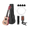 21 inch Ukelele Ukulele Combo Mahogany Soprano Gecko Uke 4 string Hawaiian Mini Guitarra with Stringed Musical Instrument Kits