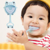 2-12 Ages Toddler Children Teeth Cleaning U Shaped Baby Kid Toothbrush 360 Degree Soft Silicone Brush Head with Wall-mounted