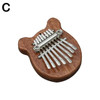 8 Tone Mini Kalimba Thumb Piano Wooden Small Wearable Musical Instrument Pendant Gift Finger Piano For Adult Kids