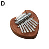 8 Tone Mini Kalimba Thumb Piano Wooden Small Wearable Musical Instrument Pendant Gift Finger Piano For Adult Kids
