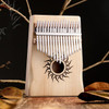 Hluru Kalimba 21 Keys Musical Instrument Full Wood Maple Kalimba 17 Keys with Sound Hole Mbira For Beginner