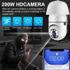 5G Light Bulb Camera Color Night Vision Wireless Wifi Camera Smart Security Camera 1080P HD 360° Wifi IP PTZ For Outdoor Camera