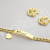 DOREMI Girls Kids Jewelry Set Custom Name Heart Font Necklace Engrave Bracelet 18mm Earring Women Personalized Kids Jewelry DOREMI Girls Kids Jewelry Set Custom Name Heart Font Necklace Engrave Bracelet 18mm Earring Women Personalized Kids Jewelry