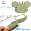 Qshare Baby Silicone Dishes Children's Tableware Plate Baby Non-slip Feeding Bowl BPA Free Kids Dinner Plate Baby Accessories