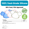 Qshare Baby Silicone Dishes Children's Tableware Plate Baby Non-slip Feeding Bowl BPA Free Kids Dinner Plate Baby Accessories
