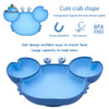 Qshare Baby Silicone Dishes Children's Tableware Plate Baby Non-slip Feeding Bowl BPA Free Kids Dinner Plate Baby Accessories