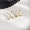 Gold Color Metal Fashion Korean Pearl Earrings For Women Sparkling Zircon Pendant Drop Clip Earrings Wedding Party Jewelry Gifts