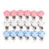 10Pcs Round Wood Pacifier Clip Baby Teething Dummy Clip Accessories for DIY Pacifier Chain Tool Wholesale