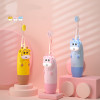 Cartoon Children's Sonic Electric Toothbrush Battery Colorful Light Kids Smart Tooth Brush Brush Heads