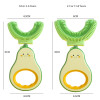Children 360 Degree U-shaped Toothbrush  Boy Girl Silicone Teeth Child Oral Care Tools Kids Avocado Teeth Care Cleaning Teether