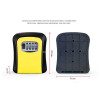Wall Mount Key Storage Secret Box Organizer 4 Digit Combination Password Security Code Lock No Key Home Key Safe Box