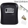 Wall Mount Key Storage Secret Box Organizer 4 Digit Combination Password Security Code Lock No Key Home Key Safe Box