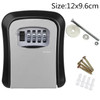 Wall Mount Key Storage Secret Box Organizer 4 Digit Combination Password Security Code Lock No Key Home Key Safe Box