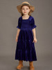 New Princess Girls Velvet Classic Retro Dress Clothing Baby Kids Princess Party Dress Children Christmas Clothes for 4-12 years