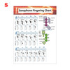 Decorative Saxophone Fingering Chord Chart Home Wall For Beginner Woodwind Picture Educational Classroom Training No Frame