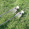 Weeding Artifact Uprooting Weeding Tool Steel Weed Puller Garden Tool 4 Teeth Dual Purpose Weeder Remover