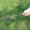 Weeding Artifact Uprooting Weeding Tool Steel Weed Puller Garden Tool 4 Teeth Dual Purpose Weeder Remover