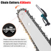 8 Inch Electric Chainsaw Brushless Rechargeable Battery Variable Speed Woodworking Garden Pruning Saw Power Tool for Makita 18V