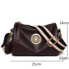Women Genuine Leather Handbags Designer Rotating metal lock Ladies Shoulder Bags Fashion New Luxury Brand Female Messenger Bag