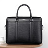 Oyixinger Men's Bag Fashion Business Briefcase For Men Crocodile Pattern Leather Handbag For 14inch Laptop Casual Shoulder Bags
