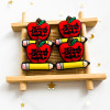 10Pcs Apple Pencil Silicone Beads Food Grade DIY Pacifier Chain Teeth Chew Beads Baby Toys Necklace Accessories