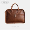 Briefcase Handbag Fashionable Large Capacity Solid Color Men Bag Leather Business Crossbody Bag Laptop Case Practical Briefcase