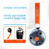 Multifunctional Eco Reusable Super Small Portable Folding Telescopic Disc Supermarket Shopping Storage Bag