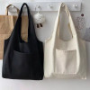 Shopping Bags Solid Color Canvas Tote Bag Shoulder Bags Fashion Casual Garden Eco Friendly Reusable Cute School Tote Bags