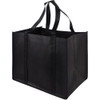 Women Handbag Simple Eco-Friendly Grocery Totes Heavy Duty Shopping Bags Lady Foldable Portable Large Capacity Black Bag