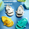 Kids Shark Slippers Bathroom Platform Sandals Outdoor Flip Flops Summer Supersoft Cloud Slipper Children Baby Eva Slides Shoes