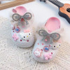 Children's Hole Slippers New Girl Cute Cartoon Bow Fashion Princess Shoes Summer Girl Outdoor Anti slip Sandals Parent Child Children's Hole Slippers New Girl Cute Cartoon Bow Fashion Princess Shoes Summer Girl Outdoor Anti slip Sandals Parent Child