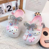 Children's Hole Slippers New Girl Cute Cartoon Bow Fashion Princess Shoes Summer Girl Outdoor Anti slip Sandals Parent Child Children's Hole Slippers New Girl Cute Cartoon Bow Fashion Princess Shoes Summer Girl Outdoor Anti slip Sandals Parent Child