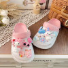 Cute Children's Hole Sandals Girls' Indoor 3D Cartoon Princess Slippers Girls' Outdoor Beach Non slip Parent-child Shoes  24-40
