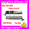 Original Unlocked for IPhone 5 5C 5S SE 6 Plus 6S Plus Motherboard No Touch ID Clean Icloud Mainboard Full Chips Tested