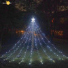 Outdoor Christmas Decorations Waterfall Solar Lights 350 LED 8 Modes Tree Lights Gift Patio Lights Decor Tree Wedding Yard Porch