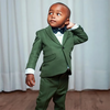 Little Boy's Formal Suits Notched Lapel One Button Children Wedding Party Suit Kids Blazer Tuxedos Set 2 Piece (Coat+Pant)