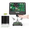Andonstar Hot Microscope AD208 8.5 Inch Adjustable LCD Display for Soldering Digital Microscope Black 1080P Scope Soldering Tool