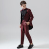 Two Pieces Tuxedo Boy Suit Set (Jacket+Pants) 2023 New High Quality Fashion Children's Handsome Gentlemen Clothing Set