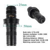 New 0.7X~4.5X Magnification 130X 180X 150X Adjustable Zoom C Mount Lens 25mm For HDMI VGA USB Industry Video Microscope Camera