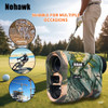 Nohawk Golf Laser Rangefinder 600M 1000M Multifunctional Telescope with Flag-Lock Slope Distance Meter for Hunting Monocular