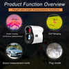 New Handheld Golf Rangefinder Telescope Measuring Instrument Multifunctional Portable Laser Altimeter 900M