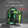 16 Lines 4D Laser Level with tripod green line SelfLeveling 360 Horizontal green Beam professional Laser level 1.5m tripod