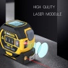3 in 1 Laser Rangefinder 5m Tape Measure Ruler LCD Display with Backlight Distance Meter Cross Line Building Measurement Device