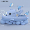 Cartoon Shark Slippers Kids Cute Soft Soled Non-Slip Children Garden Sandals Summer Shoes Baby Unisex Eva Round Head Slippers
