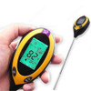 Soil PH Meter Tester Soil Tester PH Moisture meter Temperature Sunlight Intensity measurement Analysis Soil Acidity Test 4 in 1