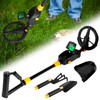 Metal Detector Adjustable Metal Finder Tool Kit LCD Display Jewelry Coin Hunting Detecting Device for Kids Junior Youth