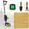 Metal Detector Adjustable Metal Finder Tool Kit LCD Display Jewelry Coin Hunting Detecting Device for Kids Junior Youth
